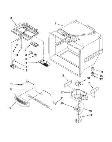 Freezer liner parts