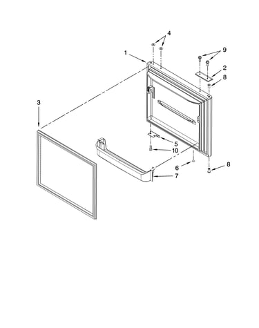 Freezer door parts