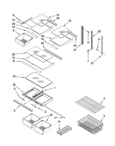 Shelf parts