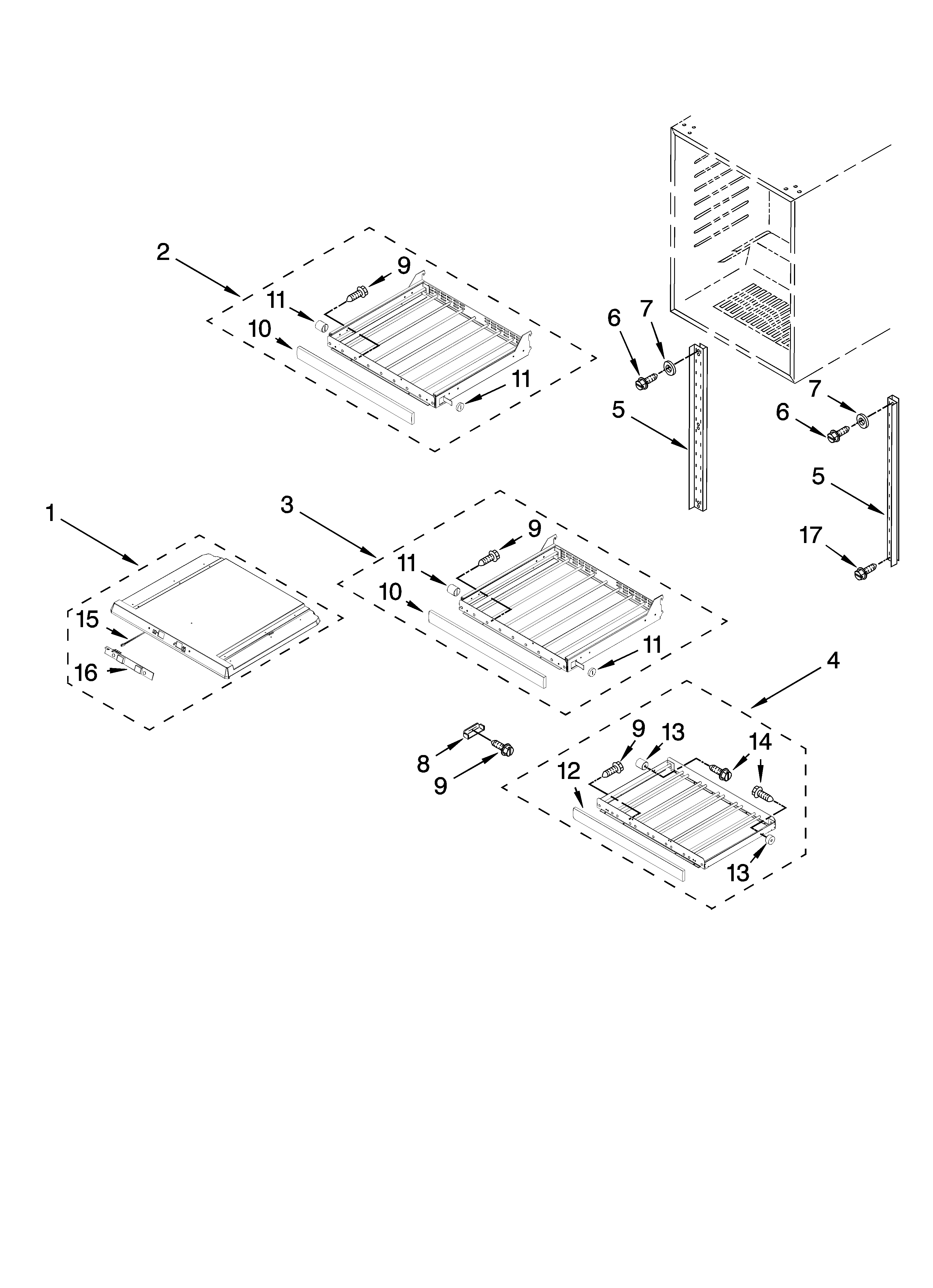 Shelf parts