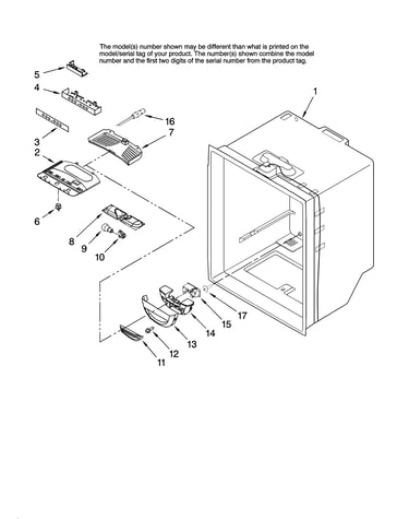 Refrigerator liner parts