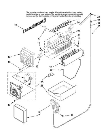 Icemaker parts, optional parts