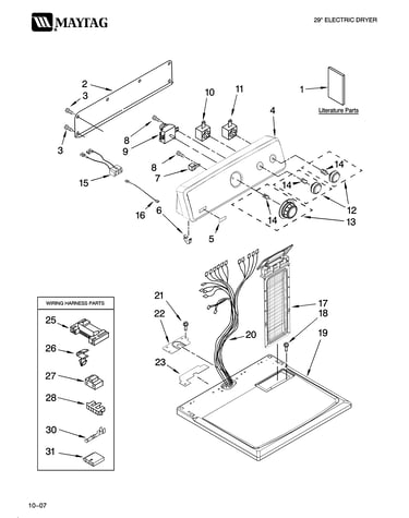 Top and console parts