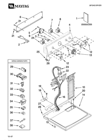 Top and console parts