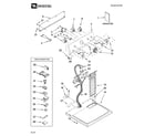 Maytag MGD5770TQ1 top and console parts diagram