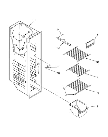 Freezer liner parts