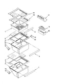 Refrigerator shelf parts