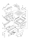 Evaporator, ice cutter grid and water parts