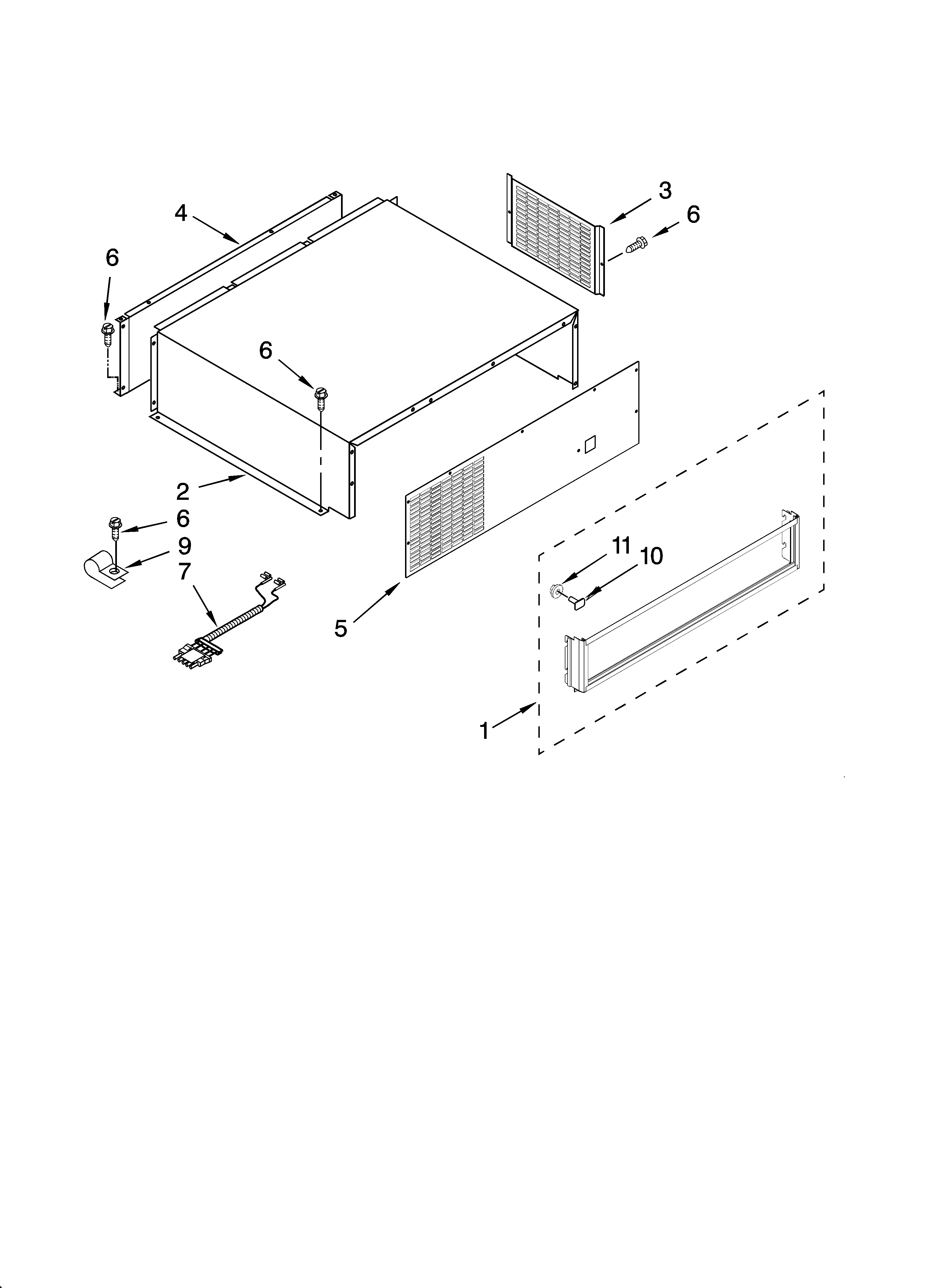 TOP GRILLE AND UNIT COVER PARTS