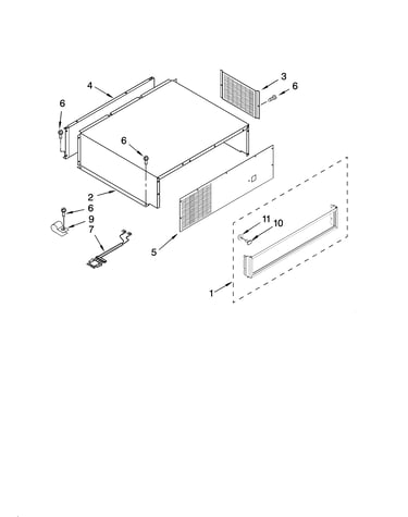 Top grille and unit cover parts