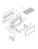 Freezer door and basket parts