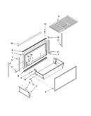 Freezer door and basket parts