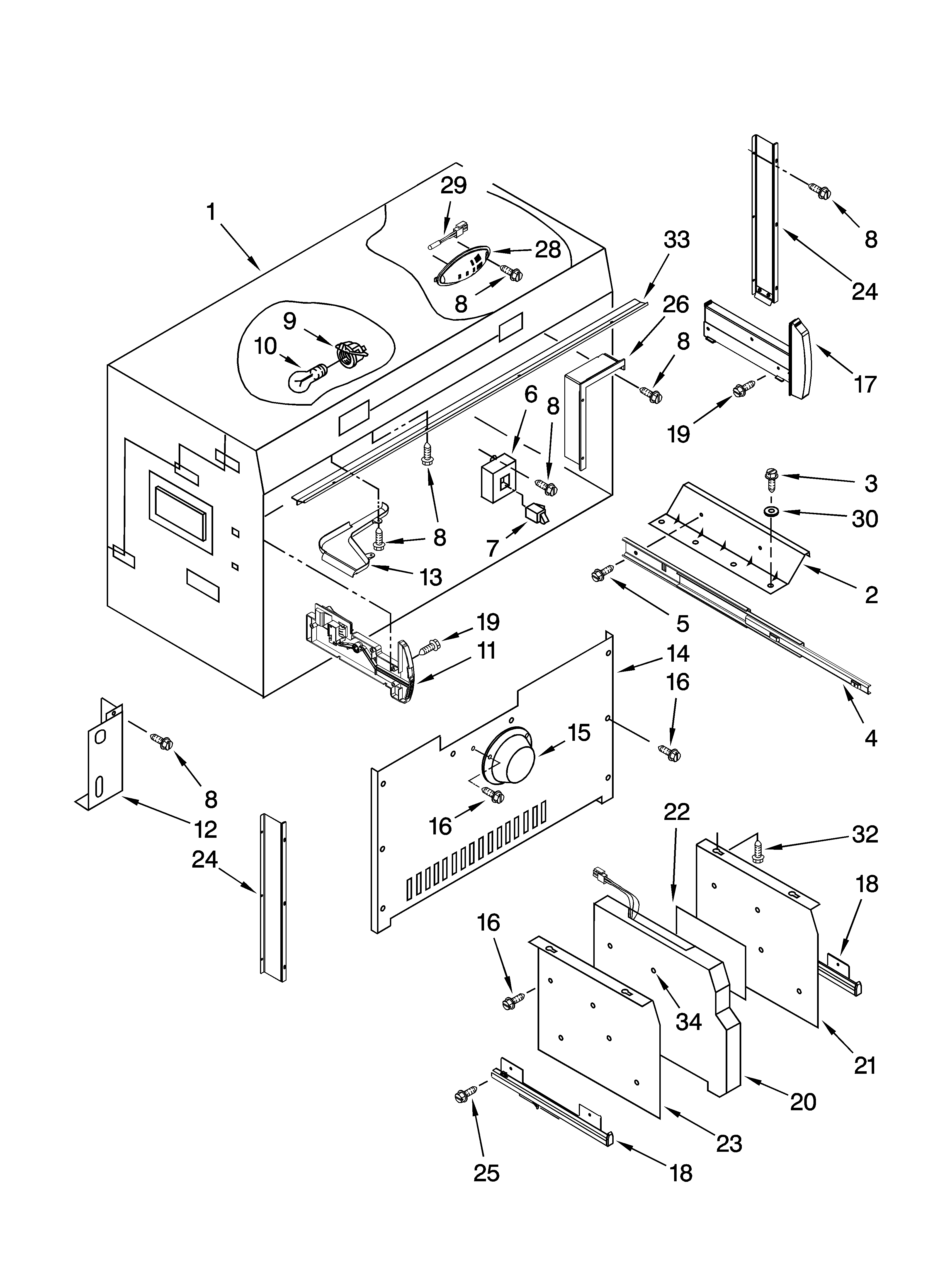 Freezer liner parts