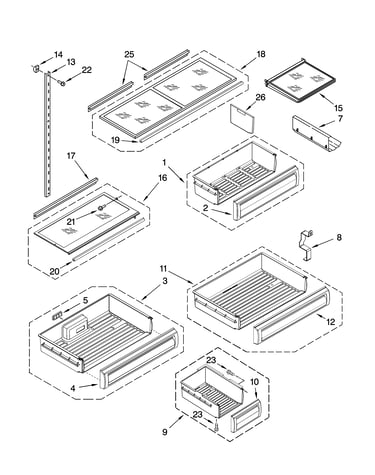 Shelf parts