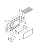 Freezer door and basket parts