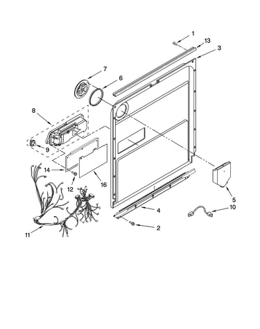 Door and latch parts