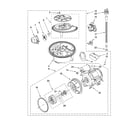KitchenAid KUDS03FTSS2 pump and motor parts diagram