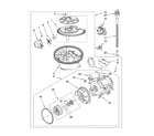 KitchenAid KUDS03FTPA2 pump and motor parts diagram