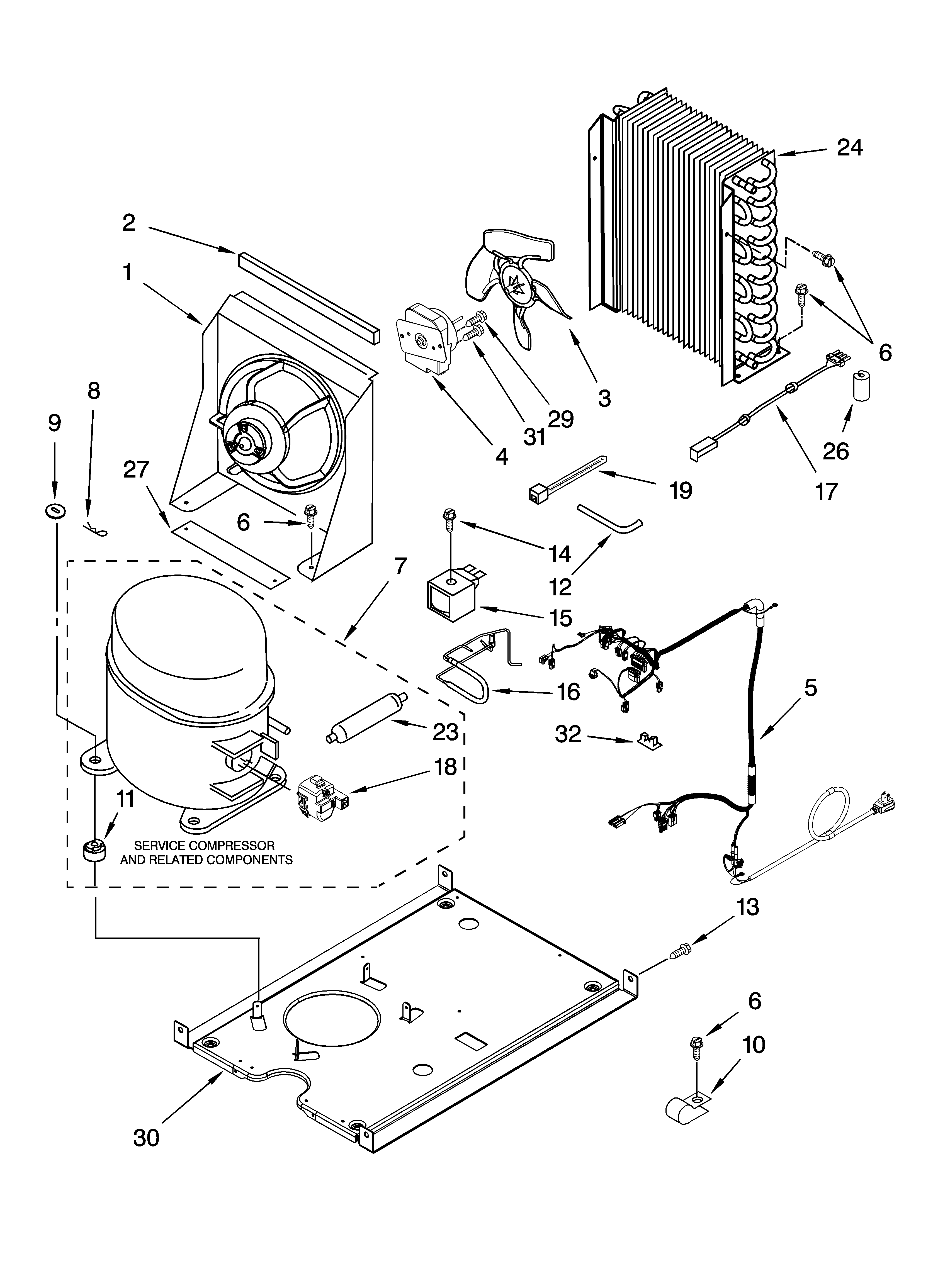 Unit parts, optional parts (not included)