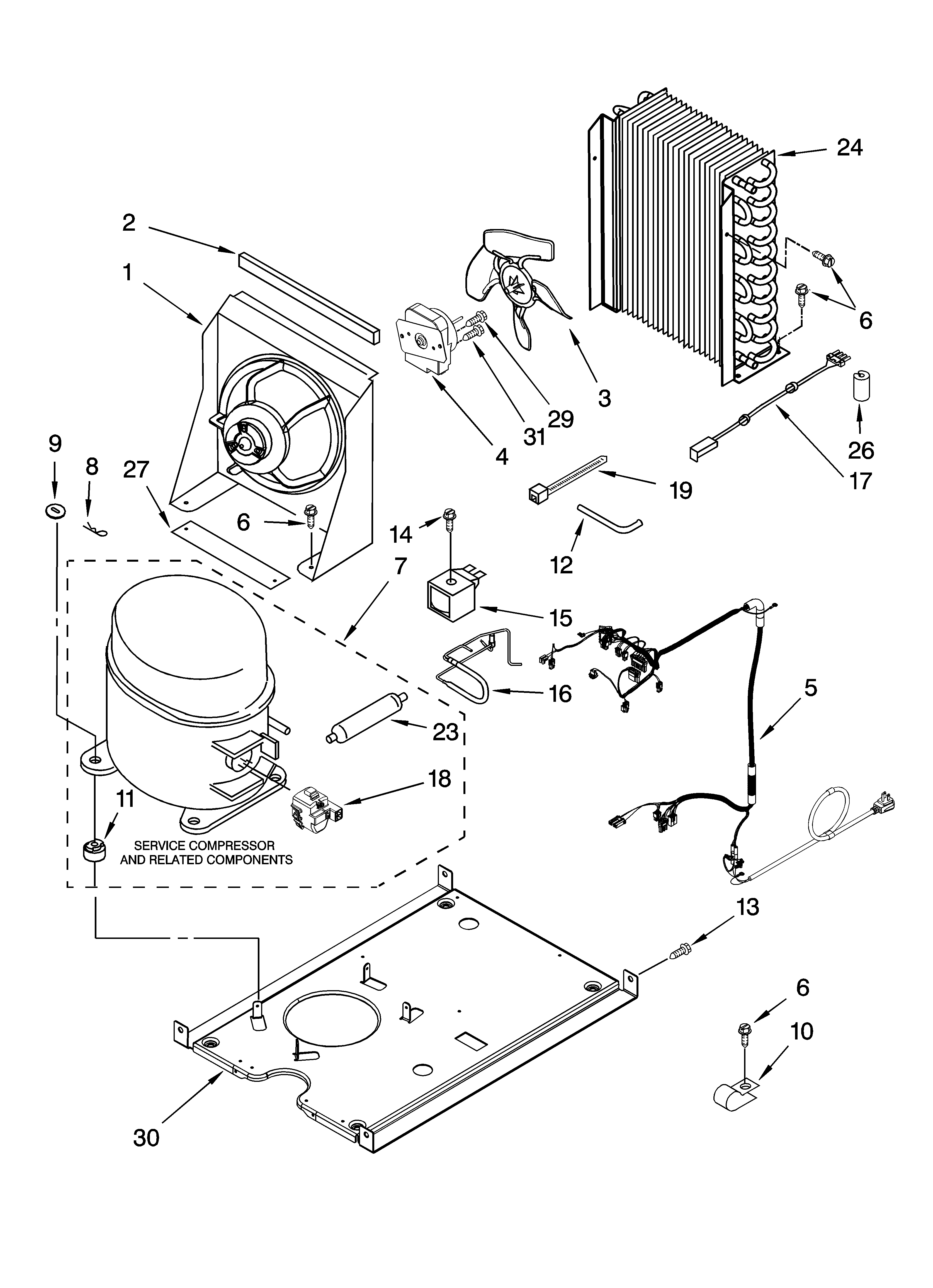 Unit parts, optional parts (not included)