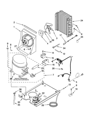 Unit parts, optional parts (not included)