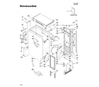 KitchenAid KUIC15PRTS1 cabinet liner and door parts diagram