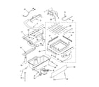 KitchenAid KUIC15PRTS1 evaporator, ice cutter grid and water parts diagram