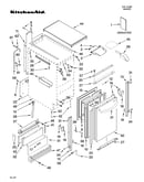 Cabinet liner and door parts