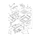 KitchenAid KUIC18PNTS1 evaporator, ice cutter grid and water parts diagram