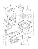 Evaporator, ice cutter grid and water parts