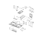 Whirlpool MH2175XST1 interior and ventilation parts diagram