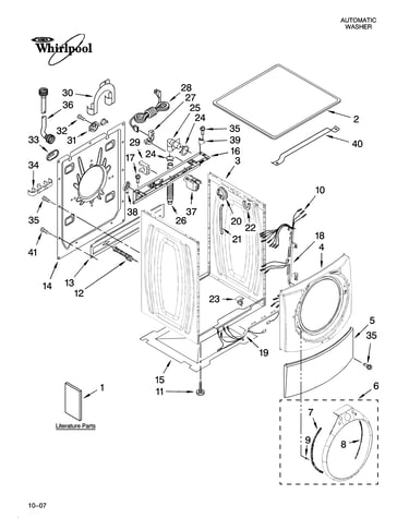 Top and cabinet parts