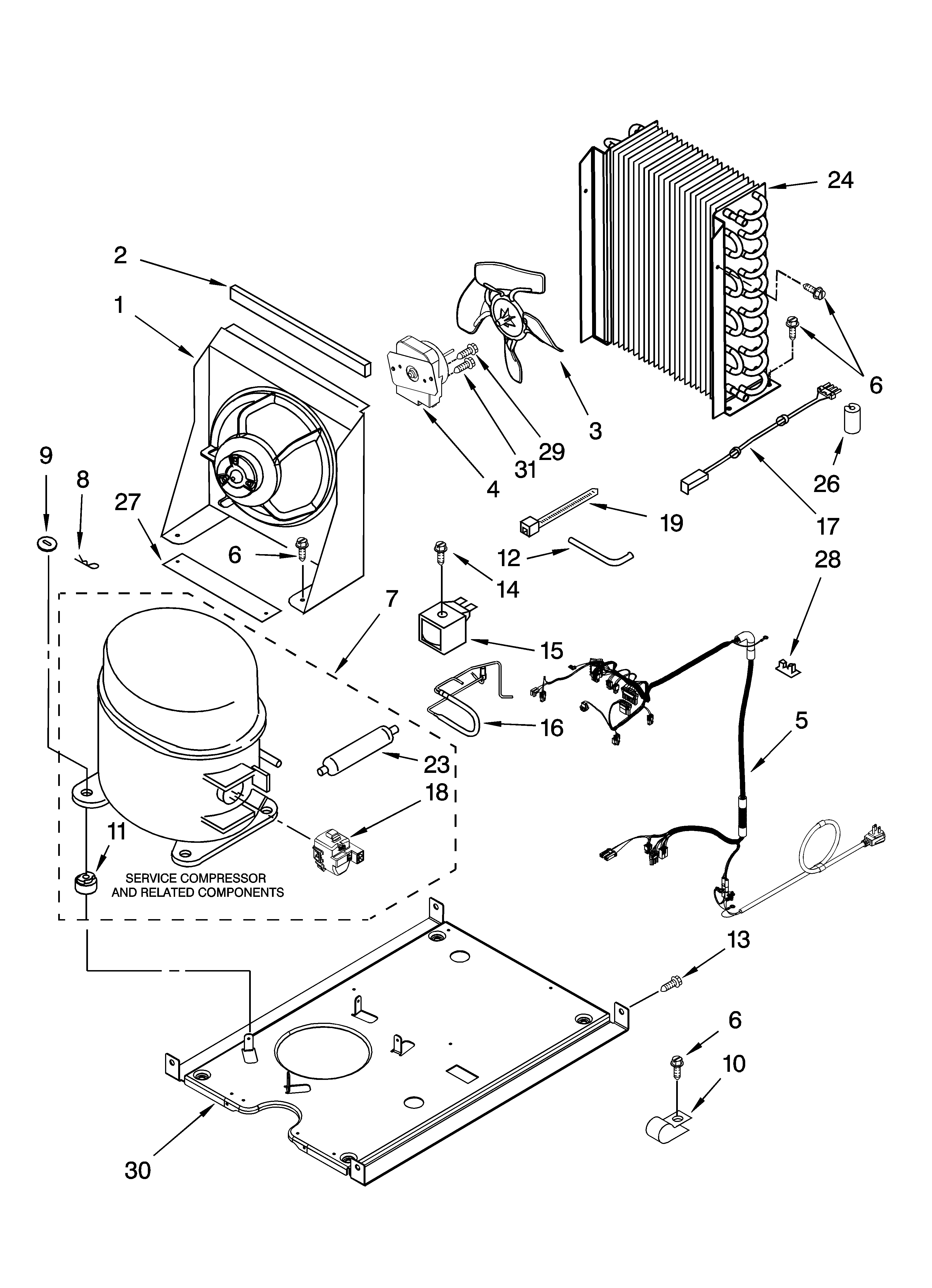 Unit parts, optional parts (not included)
