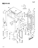 Cabinet liner and door parts