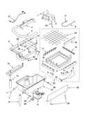 Evaporator, ice cutter grid and water parts