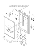 Refrigerator door parts