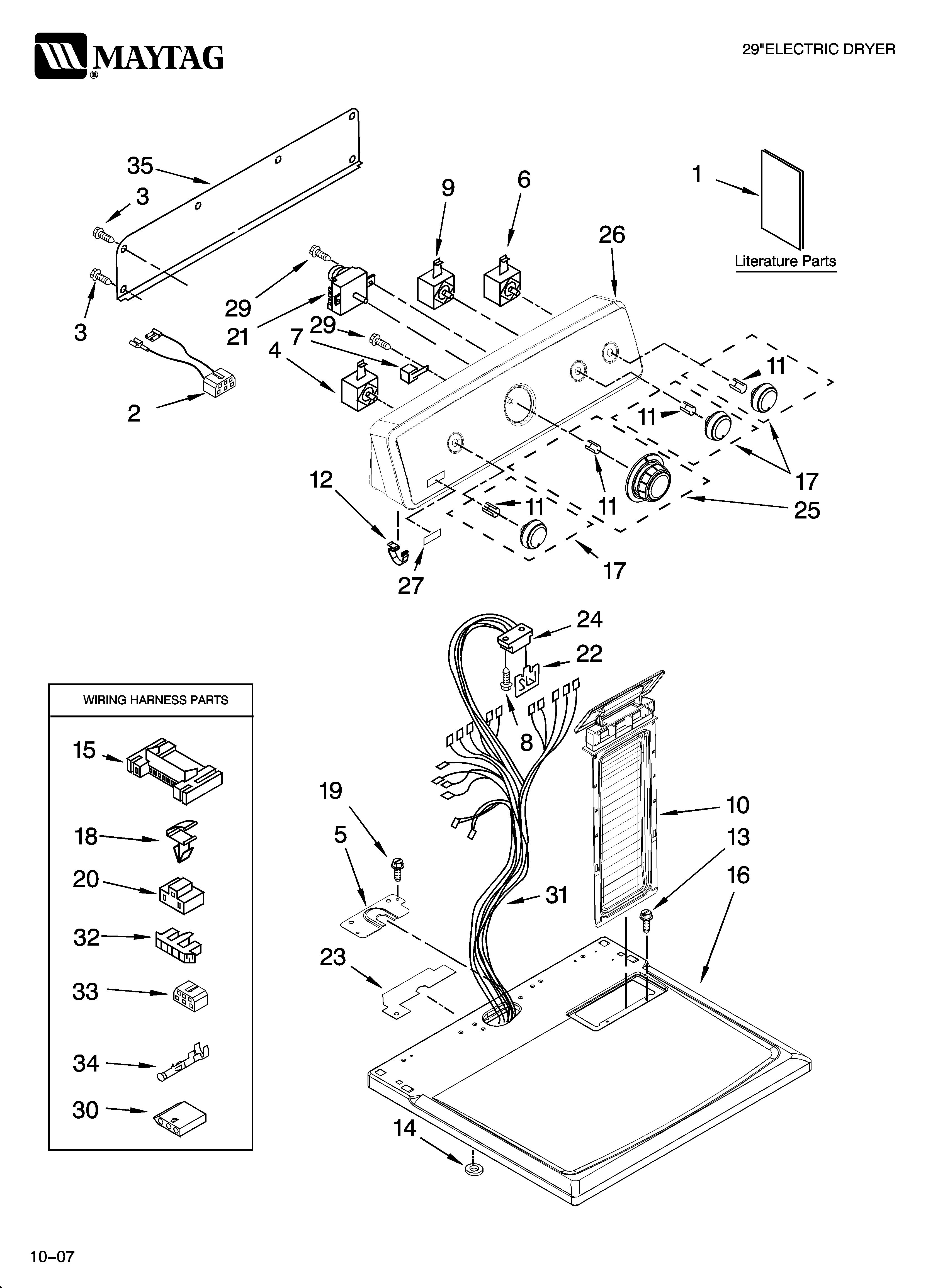 Top and console parts