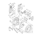 Maytag MGD5900TW1 bulkhead parts diagram