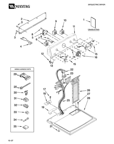 Top and console parts