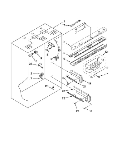 Refrigerator liner parts