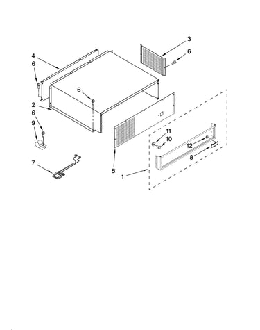Top grille and unit cover parts