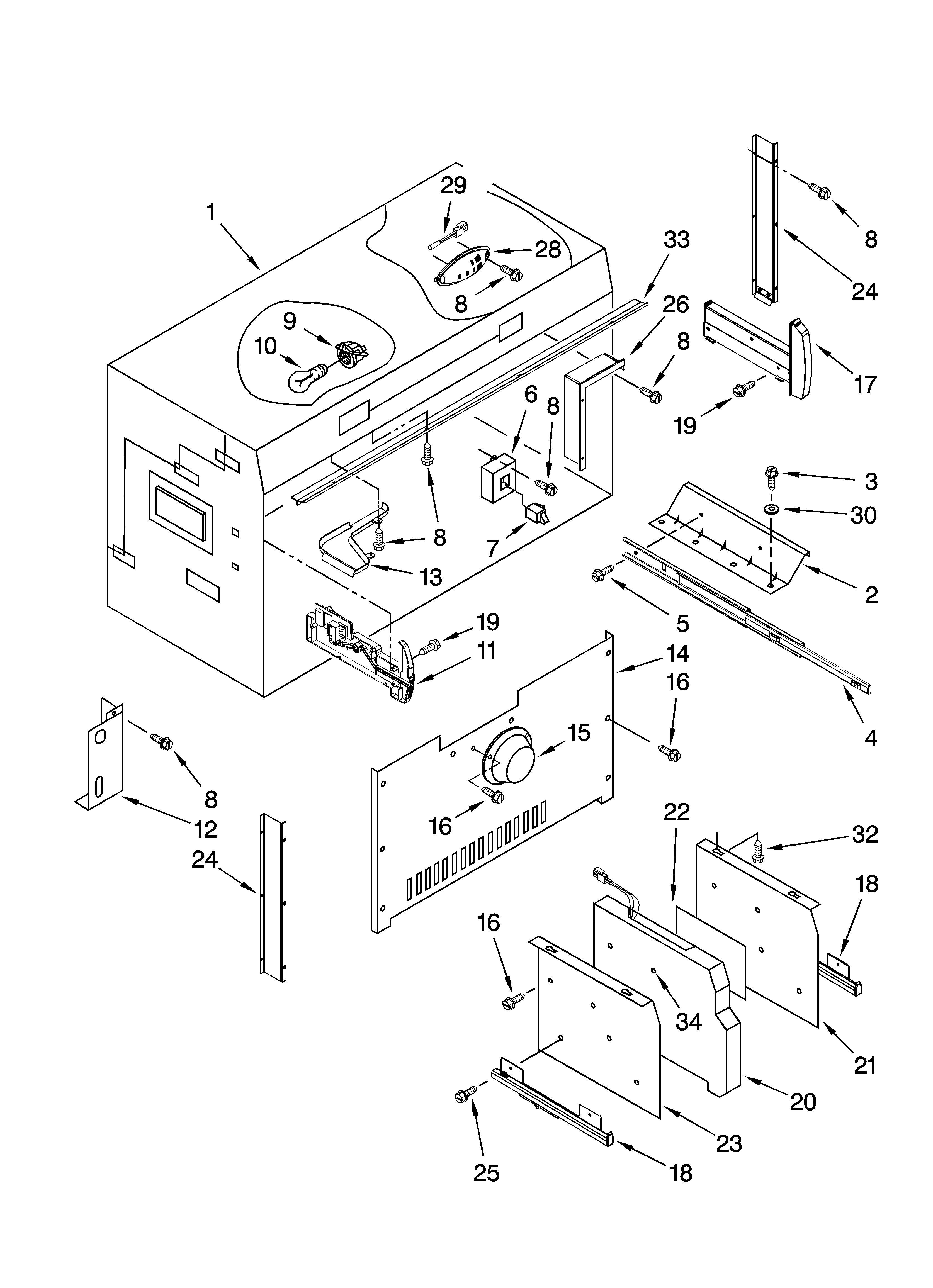 Freezer liner parts