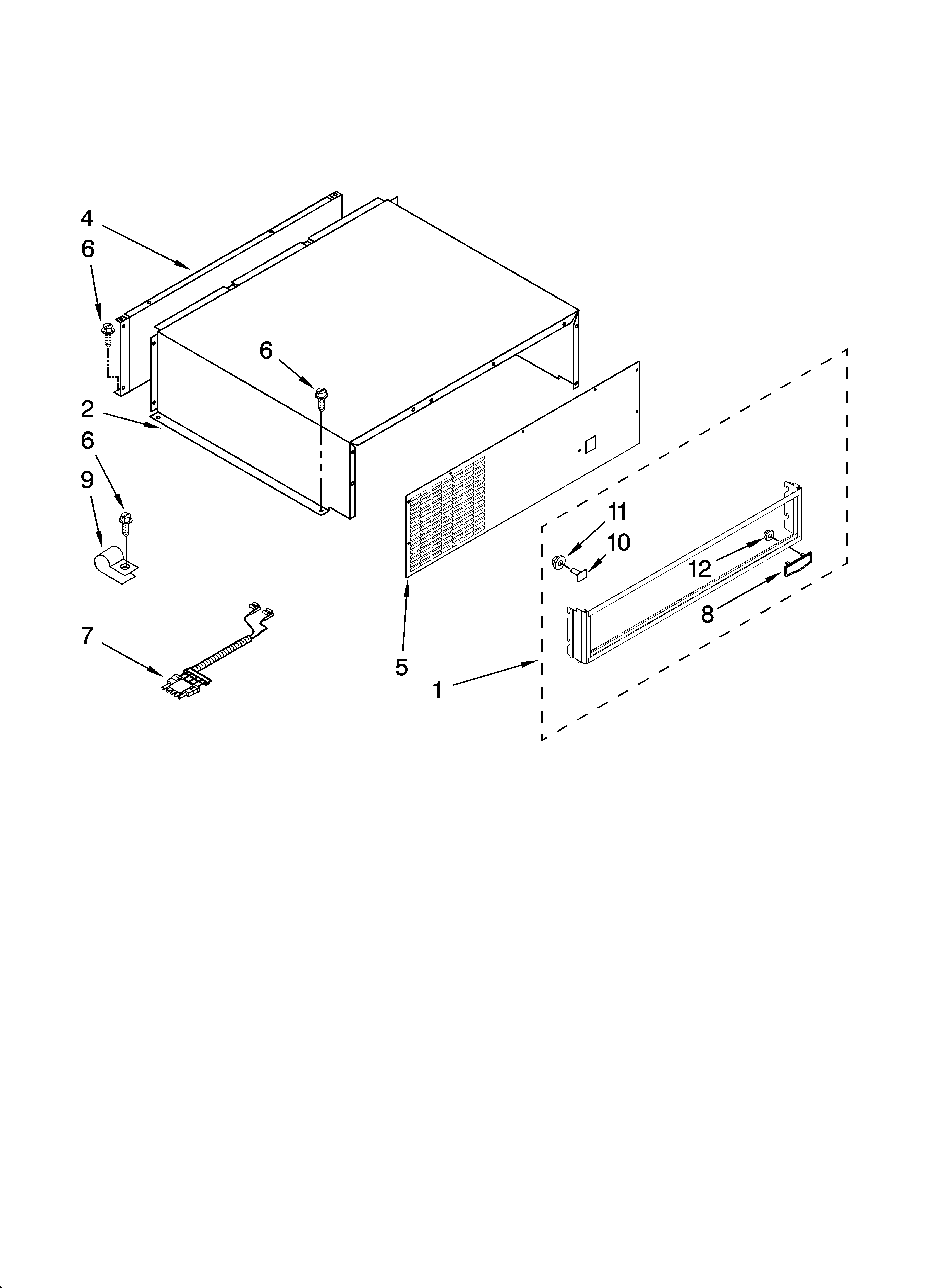 Top grille and unit cover parts