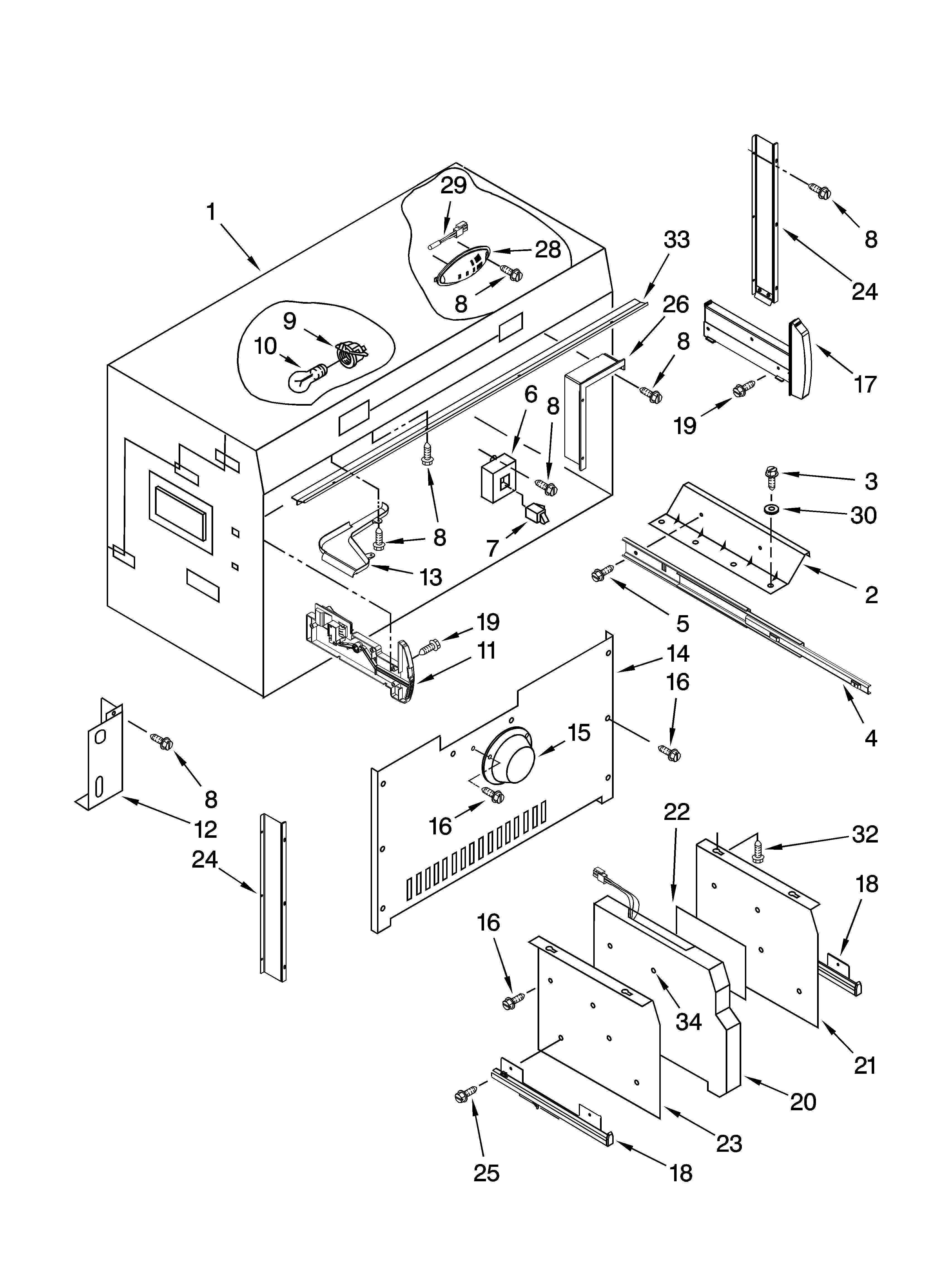 Freezer liner parts