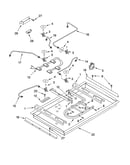 Burner box, gas valves, and switches, optional parts