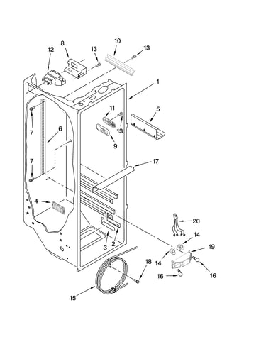 Refrigerator liner parts