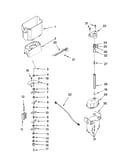 Motor and ice container parts