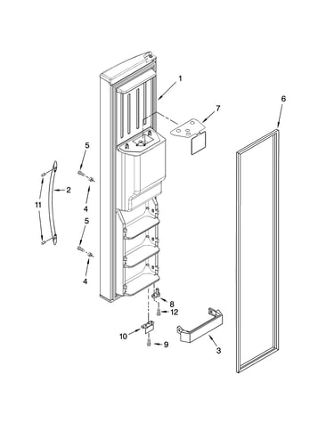 Freezer door parts