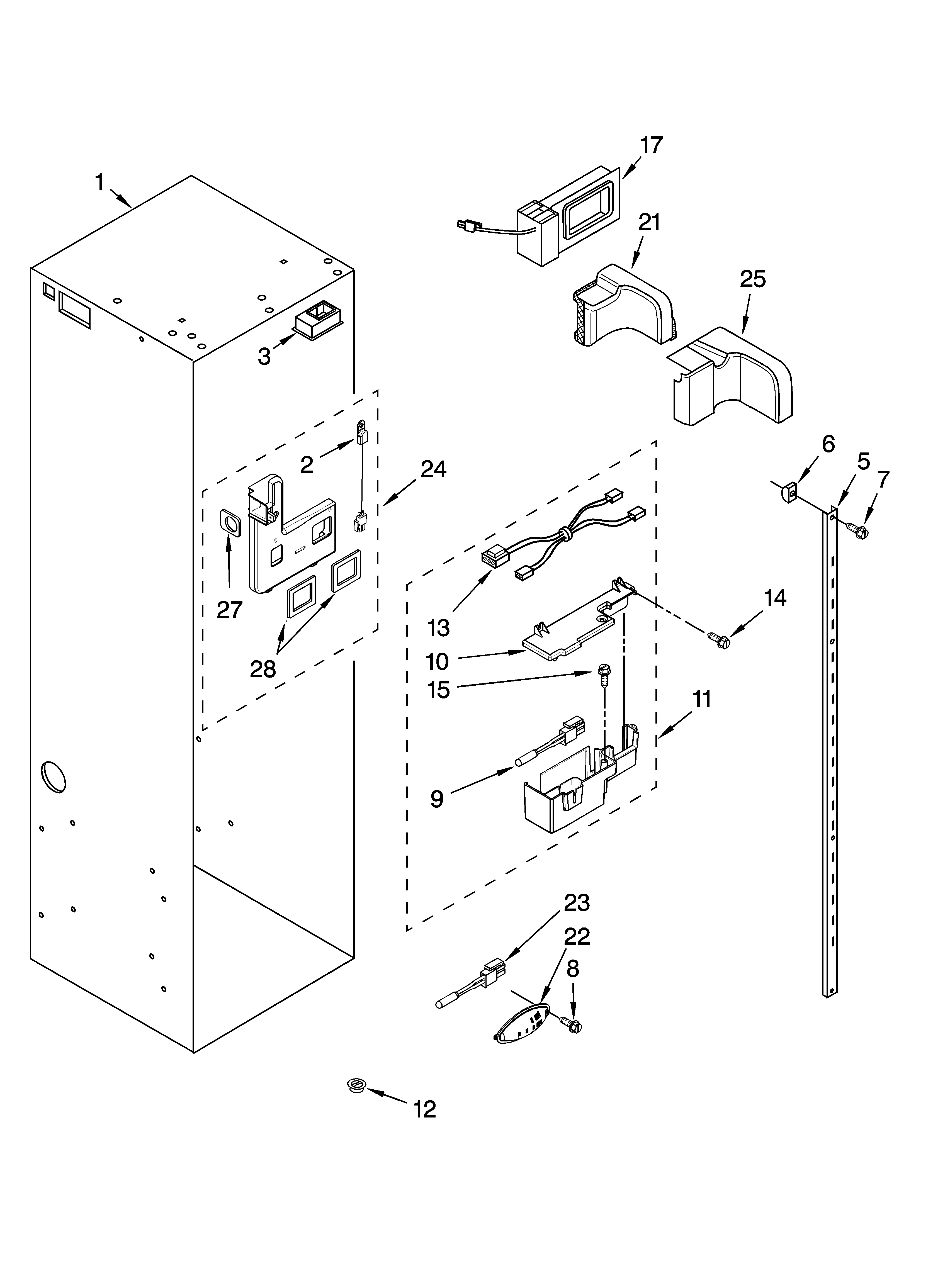REFRIGERATOR LINER PARTS