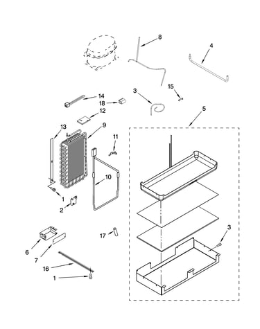 Lower unit and tube parts